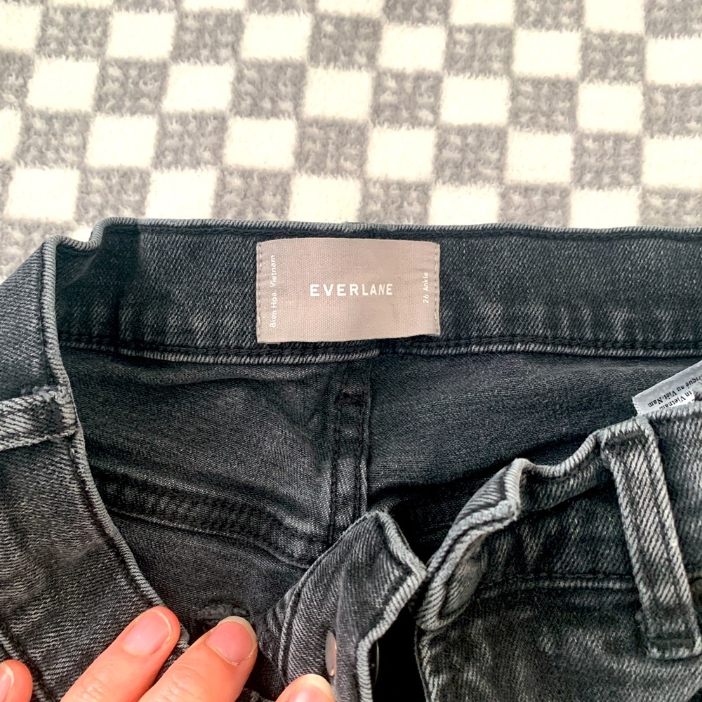 High waist cheeky ankle Everlane jeans